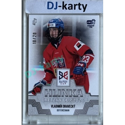 2024/25 LC Repre serie 1 #HGC-06 Vladimír Dravecký Hlinka Gretzky Cup 2024 Platinum xx/20