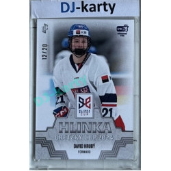 2024/25 LC Repre serie 1 #HGC-15 David Hrubý Hlinka Gretzky Cup 2024 Platinum xx/20