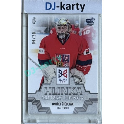2024/25 LC Repre serie 1 #HGC-22 Ondřej Štěbeták Hlinka Gretzky Cup 2024 Platinum xx/20