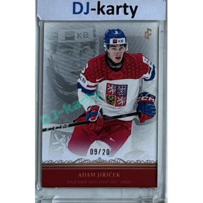 2024/25 LC Repre serie 1 #WJC-02 Adam Jiríček World Junior Championship 2025 Canada Red xx/20