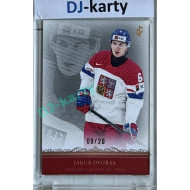 2024/25 LC Repre serie 1 #WJC-03 Jakub Dvořák World Junior Championship 2025 Canada Red xx/20