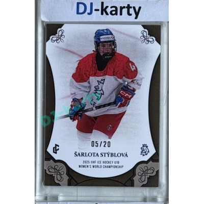 2024/25 LC Repre serie 1 #WU18-02 Šarlota Stýblová U18 Women´s World Championship 2025 Canvas xx/20