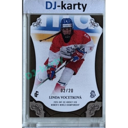 2024/25 LC Repre serie 1 #WU18-10 Linda Vocetková U18 Women´s World Championship 2025 Canvas xx/20