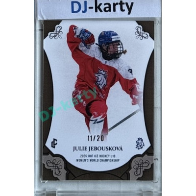 2024/25 LC Repre serie 1 #WU18-17 Julie Jebousková U18 Women´s World Championship 2025 Canvas xx/20