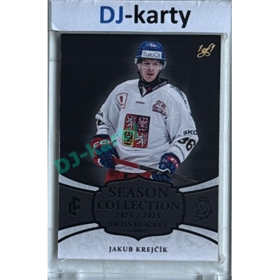 2024/25 LC Repre serie 1 #SHG-05 Jakub Krejčík Season Collection Swiss Hockey Games 2024 Black 1of1