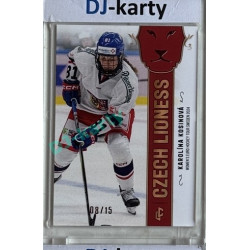 2025 LC Hrdinky přicházejí #WEHT-05 Karolína Kosinová Women´s Euro Hockey Tour Sweden 2024 Red xx/15