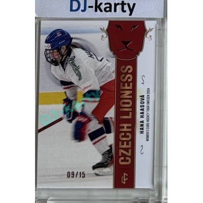 2025 LC Hrdinky přicházejí #WEHT-12 Hana Haasová Women´s Euro Hockey Tour Sweden 2024 Red xx/15