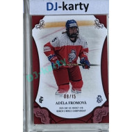 2025 LC Hrdinky přicházejí #WU18-03 Adéla Fromová U18 Women´s World Championship 2025 Red xx/15