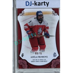 2025 LC Hrdinky přicházejí #WU18-03 Adéla Fromová U18 Women´s World Championship 2025 Red xx/15