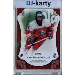 2025 LC Hrdinky přicházejí #WU18-12 Kateřina Pěnčíková U18 Women´s World Championship 2025 Red xx/15