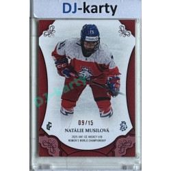 2025 LC Hrdinky přicházejí #WU18-14 Natálie Musilová U18 Women´s World Championship 2025 Red xx/15