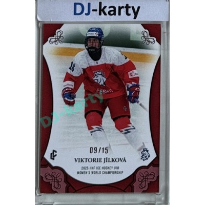 2025 LC Hrdinky přicházejí #WU18-15 Viktorie Jílková U18 Women´s World Championship 2025 Red xx/15