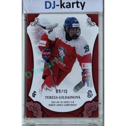 2025 LC Hrdinky přicházejí #WU18-16 Tereza Gildainová U18 Women´s World Championship 2025 Red xx/15