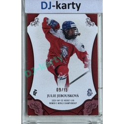 2025 LC Hrdinky přicházejí #WU18-17 Julie Jebousková U18 Women´s World Championship 2025 Red xx/15