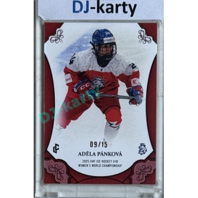 2025 LC Hrdinky přicházejí #WU18-19 Adéla Pánková U18 Women´s World Championship 2025 Red xx/15