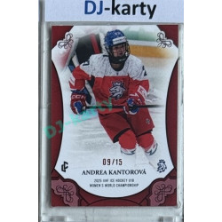 2025 LC Hrdinky přicházejí #WU18-20 Andrea Kantorová U18 Women´s World Championship 2025 Red xx/15