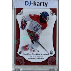 2025 LC Hrdinky přicházejí #WU18-21 Magdaléna Felcmanová U18 Women´s World Championship 2025 Red xx/15