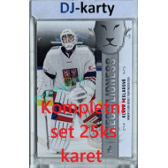 2025 LC Hrdinky přicházejí kompletní set Women´s Euro Hockey Tour Sweden 2024 Silver set 25ks karet