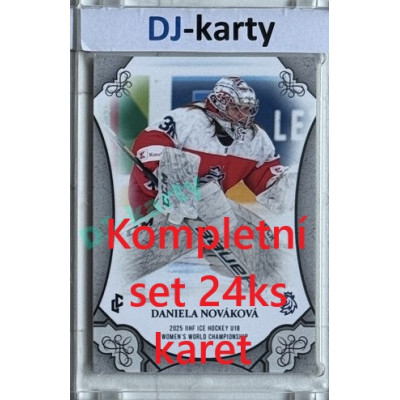 2025 LC Hrdinky přicházejí kompletní set U18 Women´s World Championship 2025 Silver 24ks karet