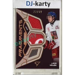 2025 Sportzoo Hokejové ČESKO #JF-LH Libor Hájek Jersey Fragments Level 2 22/49