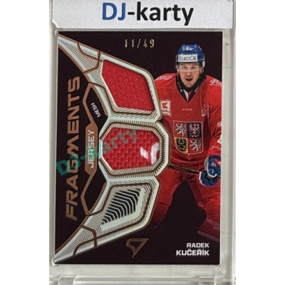 2025 Sportzoo Hokejové ČESKO #JF-RK Radek Kučeřík Jersey Fragments Level 2 11/49