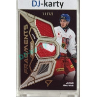 2025 Sportzoo Hokejové ČESKO #JF-JG Jakub Galvas Jersey Fragments Level 2 11/49