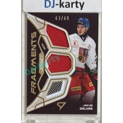 2025 Sportzoo Hokejové ČESKO #JF-JG Jakub Galvas Jersey Fragments Level 2 43/49