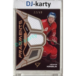 2025 Sportzoo Hokejové ČESKO #JF-JK Jáchym Kondelík Jersey Fragments Level 2 22/49
