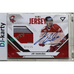 2021/22 Sportzoo TIPSPORT ELH 2. série #JS-JO Jiří Ondrušek Game Jersey Auto 01/25