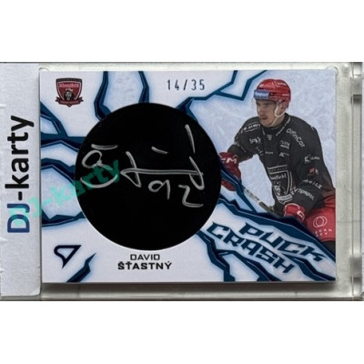 2024/25 Sportzoo ELH 1. serie #PC-DS David Šťastný Puck Crash Auto 14/35