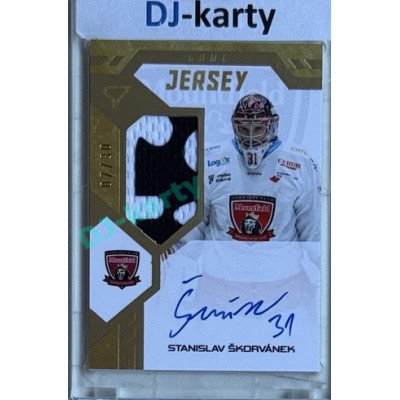 2024/25 Sportzoo ELH 1. serie #GJS-SS Stanislav Škorvánek Game Jersey Auto 07/30
