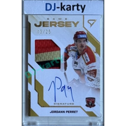 2022/23 Sportzoo ELH 2. série #GJS-JP Jordann Perret Game Jersey Auto 13/25
