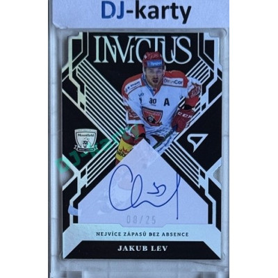 2024/25 Sportzoo ELH 1. serie #INS-JL Jakub Lev Invictus Silver Auto 08/25