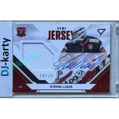 2021/22 Sportzoo TIPSPORT ELH 2. série #JS-SL Štěpán Lukeš Game Jersey Auto 20/25