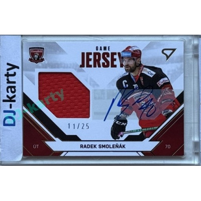2021/22 Sportzoo TIPSPORT ELH Radek Smoleňák #JS-RS 11/25 Game Jersey Signature