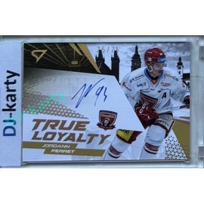 2024/25 Sportzoo ELH 1. serie #TLS-JP Jordann Perret True Loyalty Auto xx/25