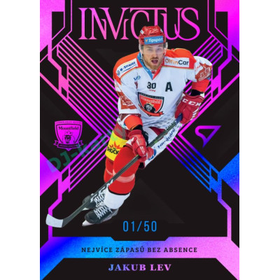 2024/25 Sportzoo ELH 1. serie #IN-6 Jakub Lev Invictus Pink xx/50