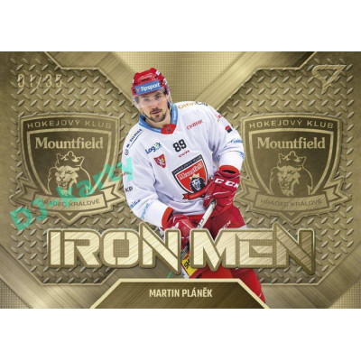 2023/24 Sportzoo ELH 2. serie #IM-04 Martin Pláněk Iron Men Gold Limited xx/35