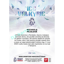 2025 Sportzoo Hokejové ČESKO #IV-14 Michaela Pejzlová Ice Valkyrie