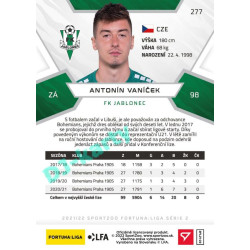 2021/22 Sportzoo Fortuna Liga 2. série #277 Antonín Vaníček