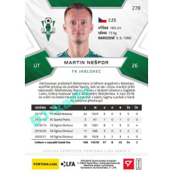 2021/22 Sportzoo Fortuna Liga 2. série #278 Martin Nešpor