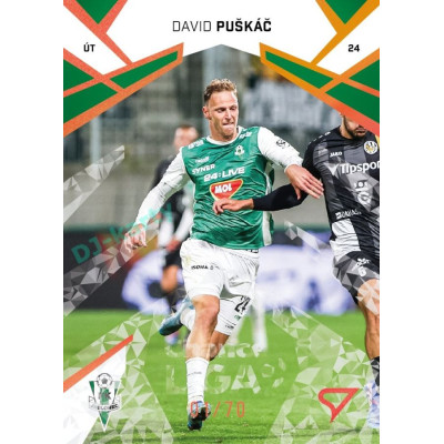 2024/25 Sportzoo Chance Liga 2. série #309 David Puškáč Copper Diamond xx/70