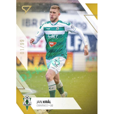 2022/23 Sportzoo Fortuna Liga 2. série #341 Jan Král Gold xx/99