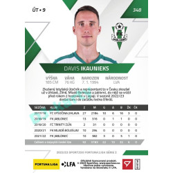 2022/23 Sportzoo Fortuna Liga 2. série #348 Davis Ikaunieks