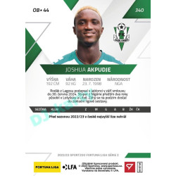 2022/23 Sportzoo Fortuna Liga 2. série #340 Joshua Akpudje