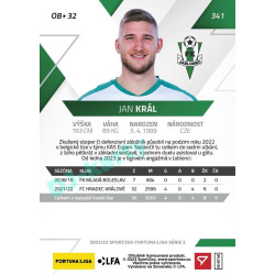2022/23 Sportzoo Fortuna Liga 2. série #341 Jan Král