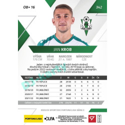 2022/23 Sportzoo Fortuna Liga 2. série #342 Jan Krob