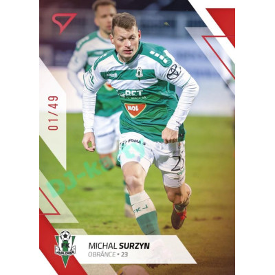 2022/23 Sportzoo Fortuna Liga 2. série #344 Michal Surzyn Red xx/49