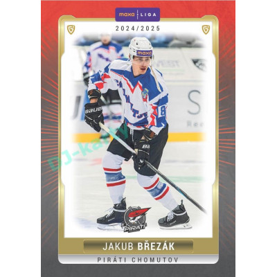 2024/25 Goal Cards Maxa liga 1. série #CHOM-04 Jakub Březák Parallel 1of40
