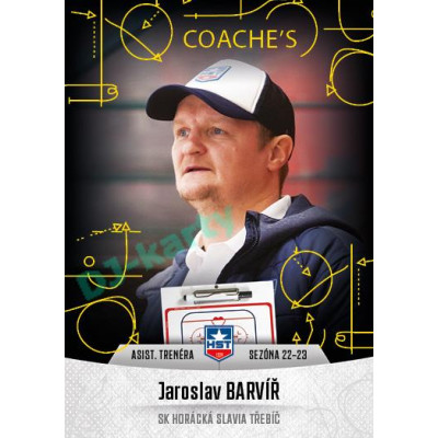 2022/23 Goal Cards Chance Liga 1. série #10 Jaroslav Barvíř Coach´s